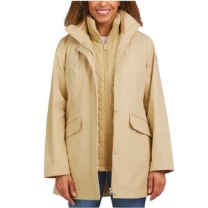 NEW Lands' End Ladies' 3-in-1 Systems Jacket Tan Size XL